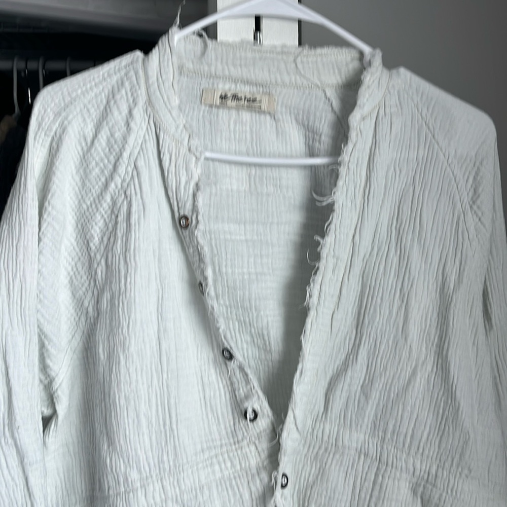 Free People Summer Daydream Knit Gauze Top, NWOT - Picture 3 of 7